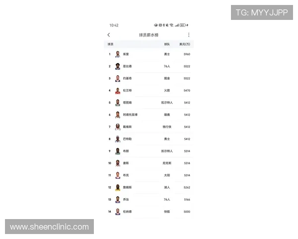 詹姆斯领跑NBA收入前十榜单